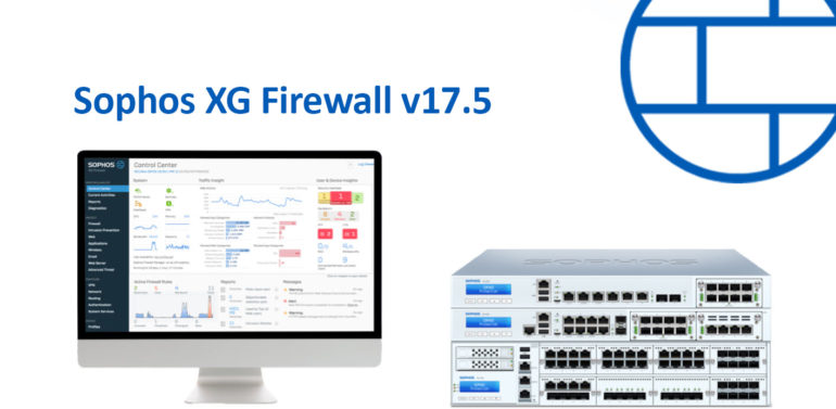 Sophos XG firewall servers with Sophos Central shown on a Apple Mac screen