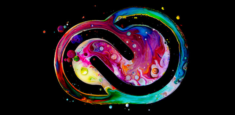 Modern colourful Water Effect Creative cloud logo