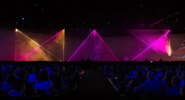 Adobe Max Event Main stage Light show