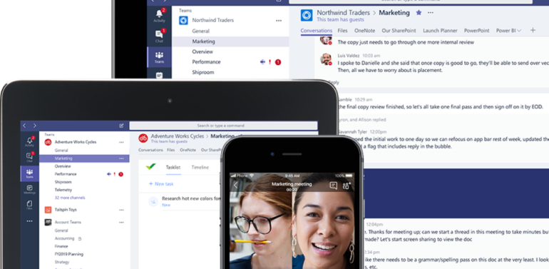 Microsoft teams Multiple device